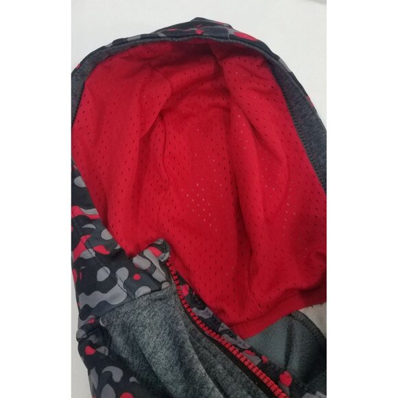 Athletic Works Toddler Tracksuit Gray Red Camo 24 mos DigiCamo Pants Jacket Hood - Picture 15 of 15